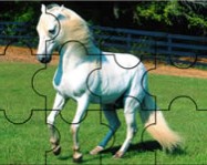 Horse puzzle online lovas játék